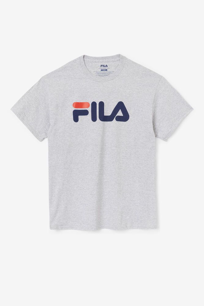 Fila Miesten Paidat Logo Harmaat - FWLU-47856